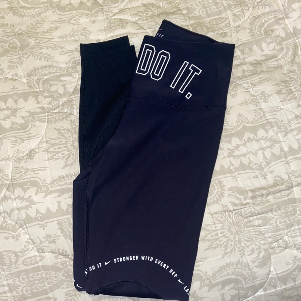 NIKE DRI-FIT HIGH RISE—HALF MESH LEG PANT
